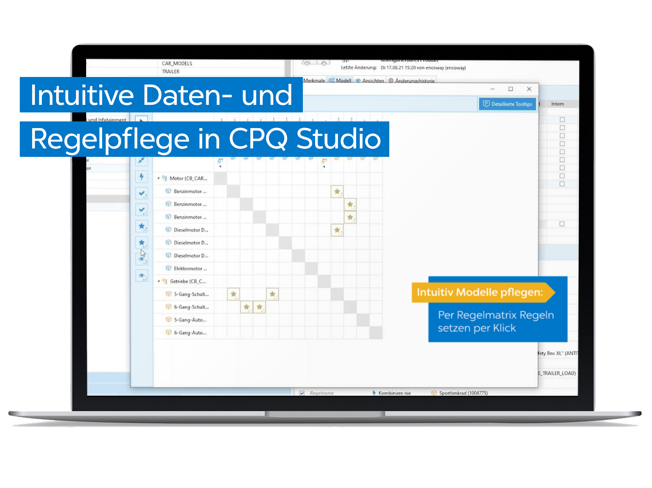 screenshot of encoway CPQ